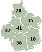 carte centre val de loire
